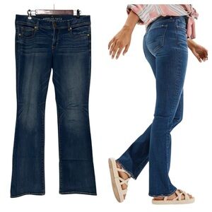 American Eagle Kick Boot Super Stretch Jeans Blue